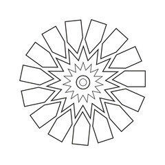 Moroccan Tile Ornament Graphic Design Element Illustration for Stationery and Packaging Design