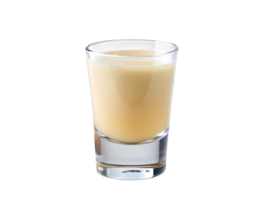 Haitian Kremas Coconut Liqueur Served In Glass Isolated On Transparent Background