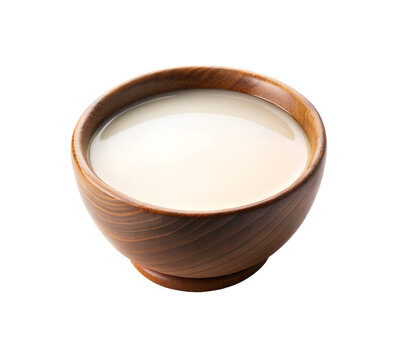 Korean Makgeolli Rice Wine Served In Bowl Isolated On Transparent Background
