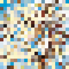 Colorful abstract mosaic background. Pixel effect. Camo and camouflage.