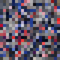 Colorful abstract mosaic background. Pixel effect. Camo and camouflage.