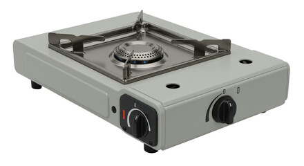 Obraz premium Isolated Portable Camping Gas Stove