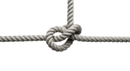Isolated Rope Knot Secure and Strong