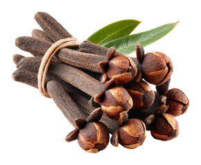 Harvesting cloves aromatic spice collection in a rustic kitchen capturing flavorful moments isolated on transparent background