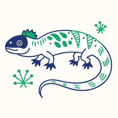 Fototapeta premium chameleon on a branch