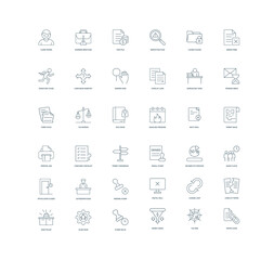 bureaucracy icon set