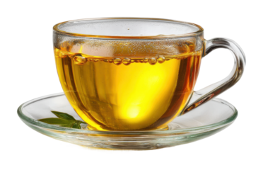 Enjoying a warm cup of herbal tea cozy kitchen beverage tranquil atmosphere isolated on transparent background