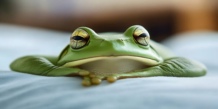 photo of sleeping frog