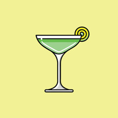 martini glass with olives