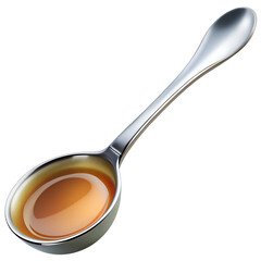 Tea Stirring Spoon Isolated on Transparent Background