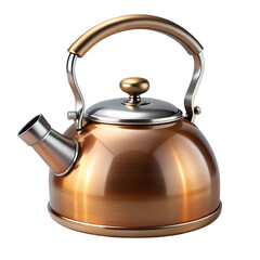 Tea Kettle with Whistle Isolated on Transparent Background