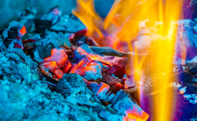Fire flame creates a powerful and breathtaking visual effect Ideal for use in films, commercials...