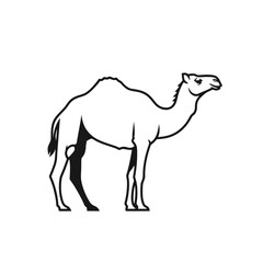 Camel Silhouette: Desert Animal Icon