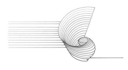 Isolated Abstract Geometric Line Art Design