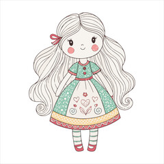 Fototapeta premium Doll Vector