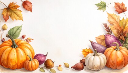 秋の野菜の背景素材