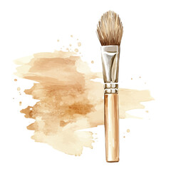 Foundation, watercolor vector, high quality, isolated on a white background.