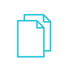 Duplicate icon. Isolated on white background. From blue icon set