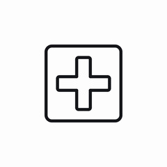 Obraz premium hospital application icon sign vector