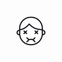 illness symptoms icon sign vector