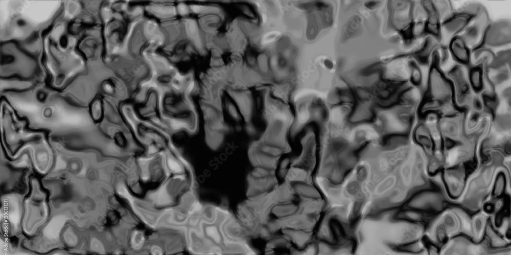 Poster grayscale fluid shapes with varying dark and light tones, creating a textured and visually engaging 