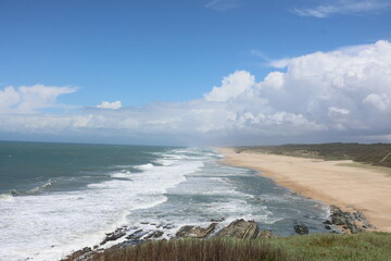 Ocean waves on the beach
