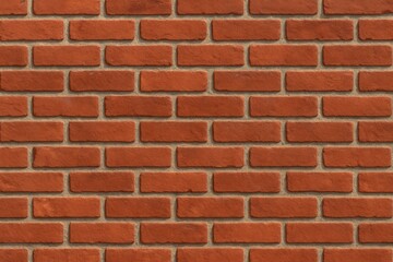 Fototapeta premium Red Brick Background Texture Seamless Pattern