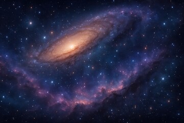 Fototapeta premium Cosmos Wallpaper, Space Galaxy Landscape, 4K