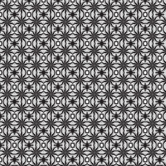 Seamless Black & White Interlocking Geometric Pattern