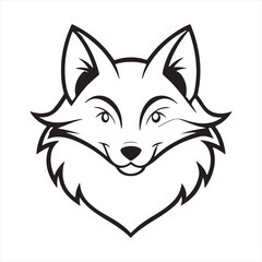 red fox vector art illustration