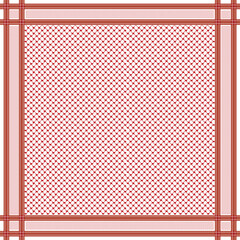 Ghutrah also known as Keffiyeh or Shmag along with the agal and skull cap. These items of clothing are usually worn by men as a traditional head-dress in Arab Countries.