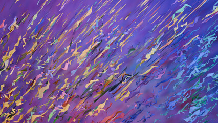 Abstract Colorful Confetti, Party Background 3D illustration
