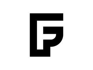 Obraz premium Minimalist F Letter Logo Design for Branding