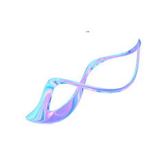 3d render of chrome shape y2k inspired 0010