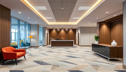 Modern Office Lobby Interior Design