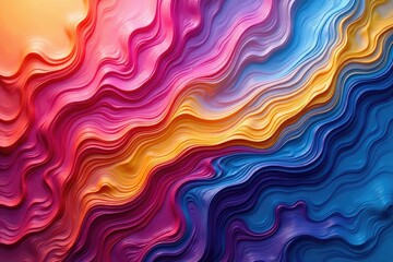 Obraz premium Abstract swirling paint textures in vibrant hues , pattern, intense