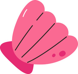 Shuttlecock with Bold Lines