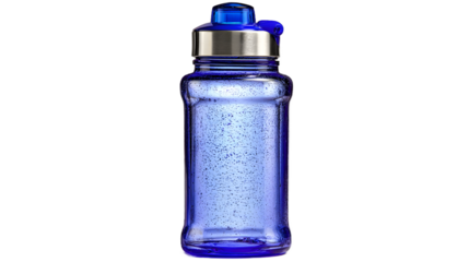 Water Bottle Hydration Fitness Sports Drink Bottle Blue Plastic Bottle Healthy Lifestyle