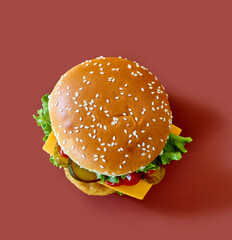fresh tasty burger