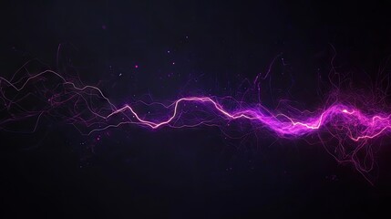Abstract display of flowing purple energy lines.