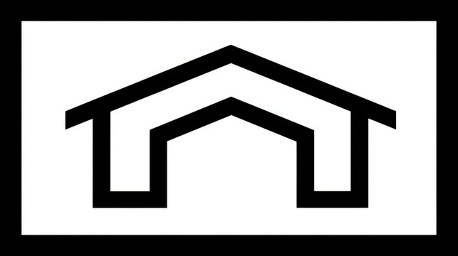 Abstract Geometric Design with Nested Triangular Shapes for Modern Art and Decorative Purposes