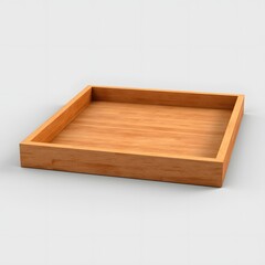 Elegant Light Wood Decorative Tray Perfect for Home Decor and Organization