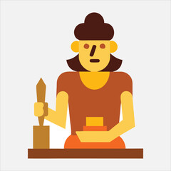 illustration of a man with a suitcase