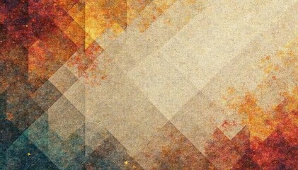 Geometric tapestry wallpaper, muted earth tones, subtle texture, lines, sophisticated, interior