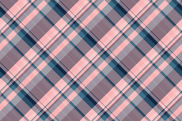 Mat seamless fabric pattern, tie texture plaid vector. Aesthetic textile check tartan background in pastel and light colors.
