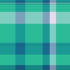 Manufacturing pattern fabric textile, artistic texture plaid background. Scratch vector tartan check seamless in teal and cyan colors.