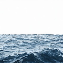 Fototapeta premium Sea water surface, cut out