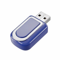 Blue Usb Flash Drive for Data Storage and File Transfer
