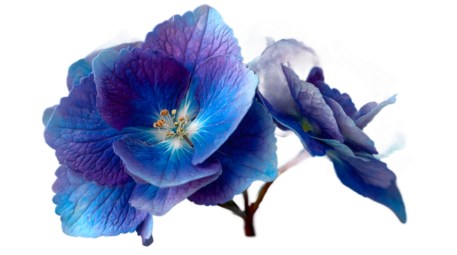 Vibrant Blue Flower Closeup Nature Photography for Design and Decor