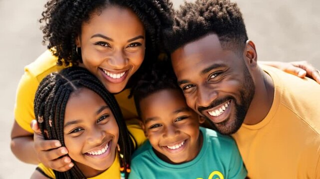 Happy Black family people video
